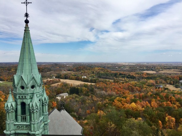 Image of Washington county viewed from top of Holy Hill Basilica.