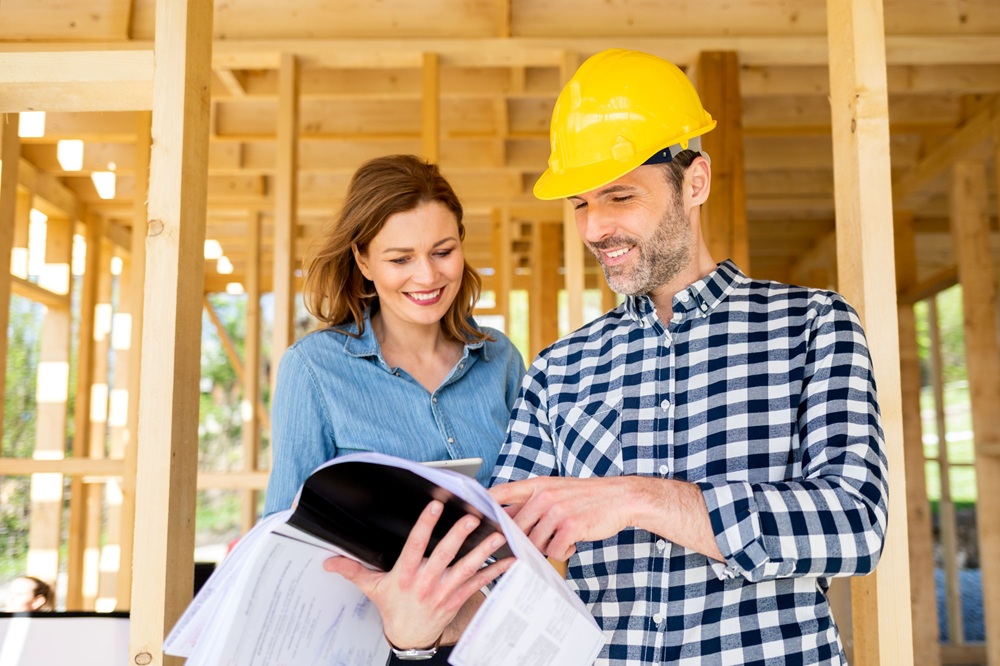 Image of woman working with architect